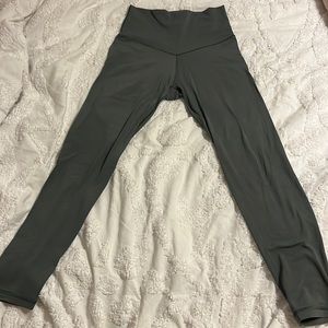 AERIE REAL ME LEGGINGS ARMY GREEN SIZE M